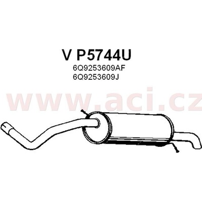 Zadní díl výfuku FENNO/IMASAF ACI V P5744