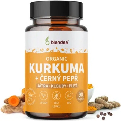 Blendea Kurkuma + piperin BIO 90 kapsúl