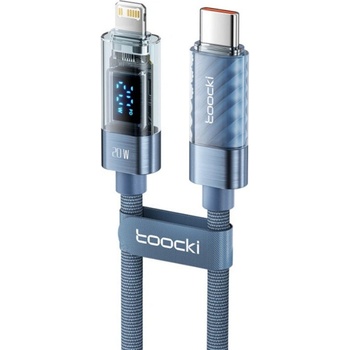 Toocki TQ-X36 nabíjací a dátový USB-C na Lightning 1m modrý