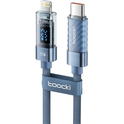 Toocki TQ-X36 nabíjací a dátový USB-C na Lightning 1m modrý
