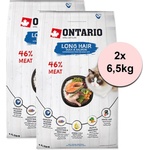 ONTARIO Онтарио Кот Дълга Коса Патешко и Сьомга 2 x 6, 5 кг