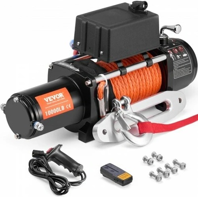 VEVOR Elektrický naviják 4535,9 kg, syntetické lano, vodotěsné dálkové ovládání