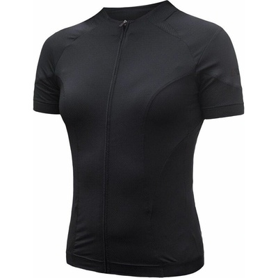 Sensor Coolmax Race dámský celozip kr.rukáv true black