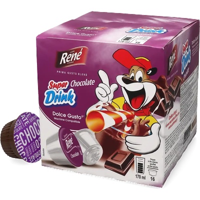 Café René | Super Chocolate Drink - 16 капсули за Dolce Gusto