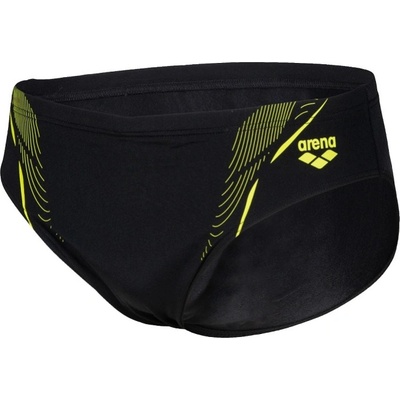 arena swim briefs graphic black/soft green s - uk32