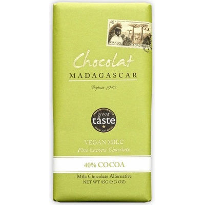 Chocolat Madagascar čokoláda s kešu mlékem 40% , 85 g