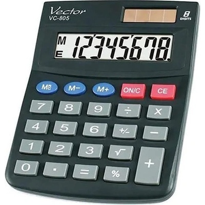 VEKTOR KAV VC-805 KANCELÁŘSKÁ KALKULAČKA ČERNÁ