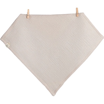 EcoHaus Premium ručník na obličej z mačkané bavlny 30 x 30 cm béžový 2 ks