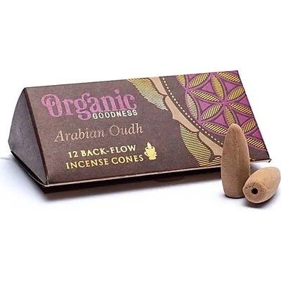 Song of India Vonné kužely Organic Tekoucí dým Arabian Oudh 12 ks – Zboží Dáma