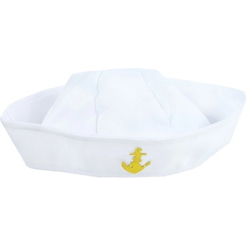 RAPPA Čepice Námořník bílá s kotvou pro děti
