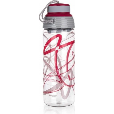 BANQUET Fľaša športová QUEST Bordó 550 ml