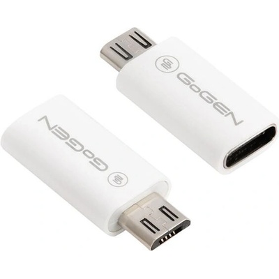 GoGEN MICUSBCMF01 micro USB (M) / USB-C (F), bílý