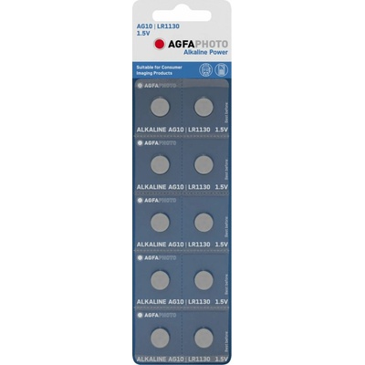 AgfaPhoto LR54-LR1130-AG10-389-390 10ks AP-AG10-LR54-10B – Zboží Mobilmania