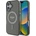 GUESS Калъф Guess IML Glitter Circle MagSafe за iPhone 16 - черен (3666339307400)