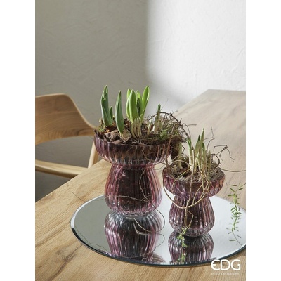 Jarní skleněná váza Bifold 1ks, 15,5x15 cm - Modrá – Zbozi.Blesk.cz