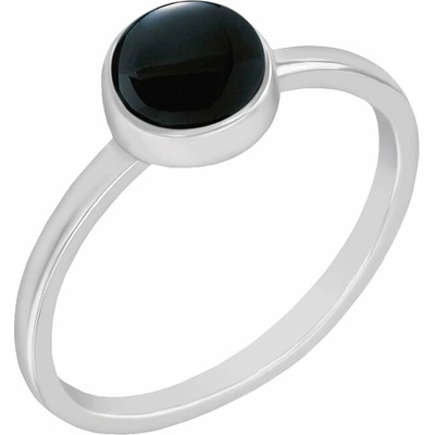Eppi Zlatý prsten s černým opálem Stowy R38575