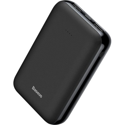 Baseus Mini JA Power Bank - външна батерия 10000 mAh с 2 USB изхода за зареждане на смартфони и таблети (черен)
