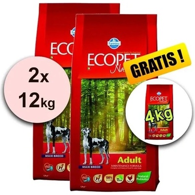 Ecopet Natural Adult MAXI 2 x 12 kg