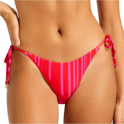 Seafolly Дамско бикини долнище Seafolly Women's Coastline Tie Side Rio Pant Bikini bottom - Flame - размер 44 (EU) (150-5727-0217)