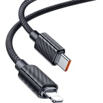 Mcdodo Кабел за данни - Mcdodo (CA-3660) - Type-C → Lightning, прозрачен дизайн, 36W, 1.2m - Черен