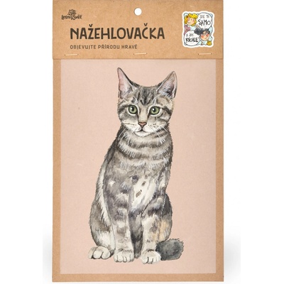 Lesní svět Nažehlovačka M 073 - Kočka mourovaná