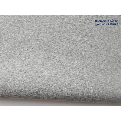 Mirtex Tkanina TENDA SOLE CARIBE 210/930 Šedá Smoke šíře 160cm