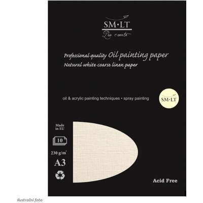 SMLT Blok Šeps pro olej + akryl A3 230 g/m2 10 listů