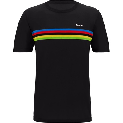 Santini Мъжка тениска Santini UCI World Champion T-Shirt - Nero (216-8804-0213)