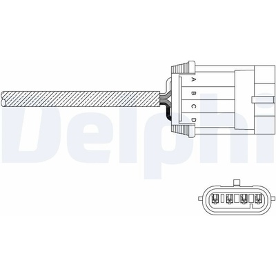 Lambda sonda DELPHI ES11061-12B1 (ES1106112B1)