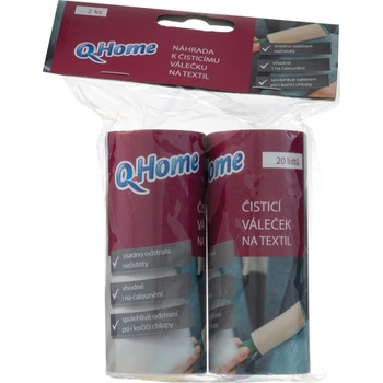 Q-Home náhrada k čistiacemu valčeku na textil 2 ks