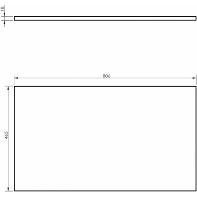 Mexen doska 80 cm biely lesk 91AXX-0804-464-18-00