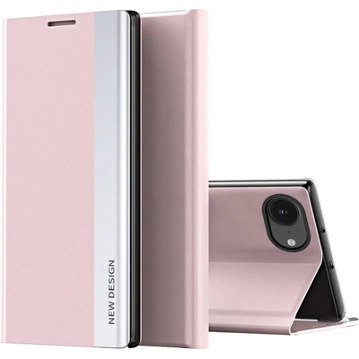 HQWear Sleep Case Pro за iPhone 16e с капак и стойка - розов (5907769376917)