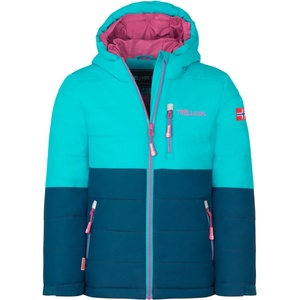 TROLLKIDS Детско ски яке Trollkids Kid's Hemsedal Snow Jacket XT Ski jacket - Dark Turquoise / Madeira Blue / Bright Berry - размер 116 (EU) (703-4665-0915)