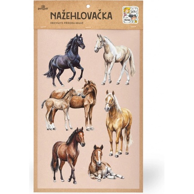 Lesní svět Nažehlovačka L 042 - Koně