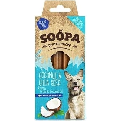 Soopa Dentální tyčinky s kokosom a chia semienkami 100 g