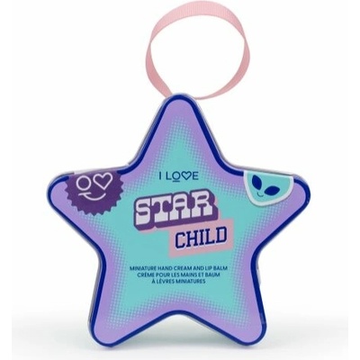 I Love Star Child Cosmic Girl krém na ruce 30 ml + Star Child balzám na rty 10 g kosmetická sada