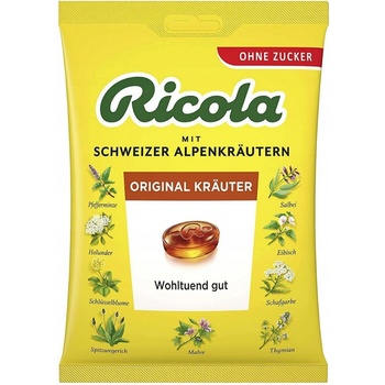 Ricola Kräuter original bylinné bonbóny original bez cukru 75 g