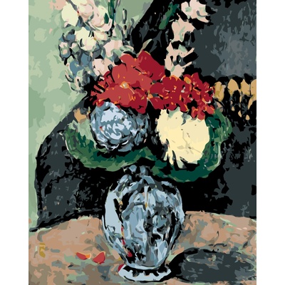 ZUTY Malování podle čísel DAHLIE V DELFTSKÉ VÁZE P CÉZANNE