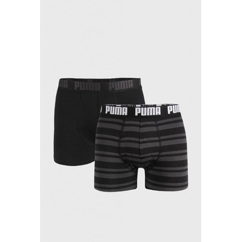 Puma HERITAGE STRIPE BOXER 2P čierne 907838-05