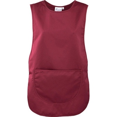 Premier Workwear Dámská tabardová zástěra PR171 Burgundy Pantone 216