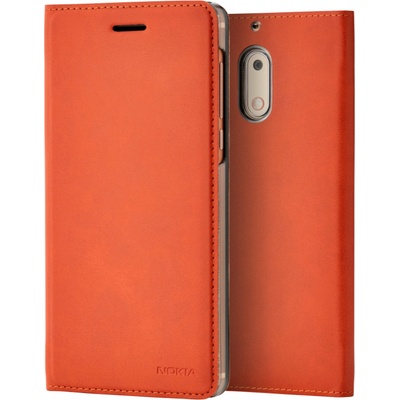 Nokia Оригинален калъф Flip за Nokia 6 - Кафяв