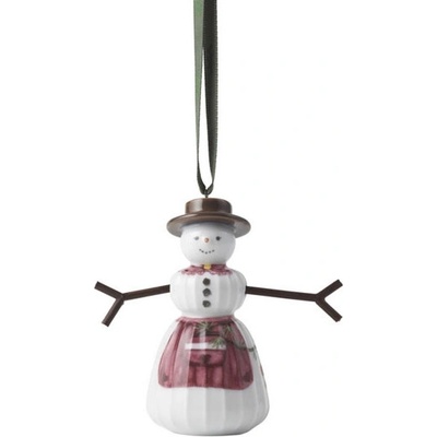 Porcelánová závěsná dekorace Snowwoman 9 cm Kähler