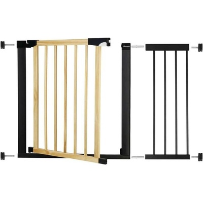 Springos BabyLock zábrana 75 - 110 cm hnědá černá