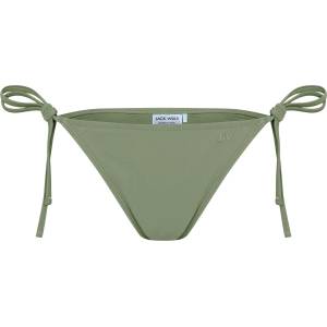 Jack Wills Women's Embroidered Tie Side Bikini Bottoms - Kharki