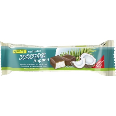 Rapunzel Bio kokos v mléčné čokoládě 50 g