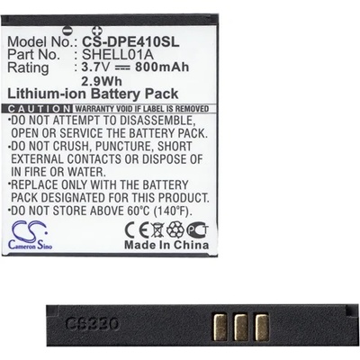 Cameron Sino Doro 409 CAMERON SINO Li-Ion батерия 3, 7V/800mAh, съвместима с Doro CareClamshell, ЧЕРНА CS-DPE410SL (CS-DPE410SL)
