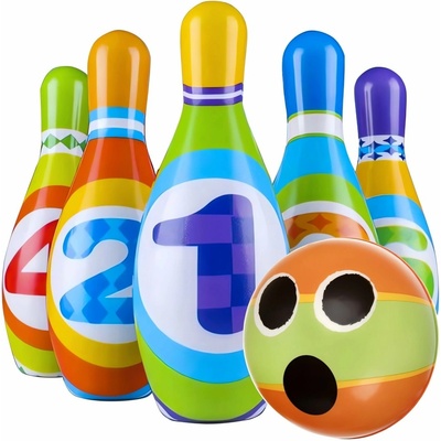 Lean Toys Pěnové kuželky + bowlingová koule