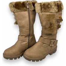 Dievčenské zimné topánky orieškove