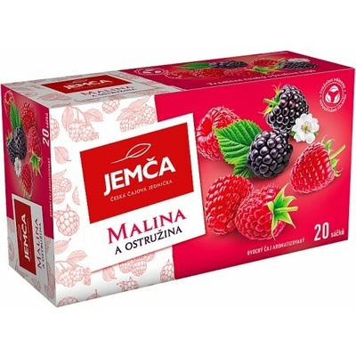 Jemča Malina a ostružina ovocný čaj aromatizovaný 20 x 1,75 g