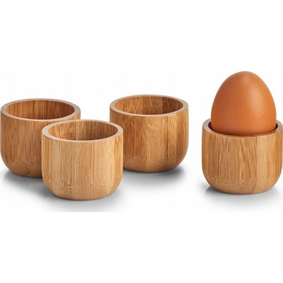 Zeller Bamboo bambusové poháre na vajíčka 4 ks